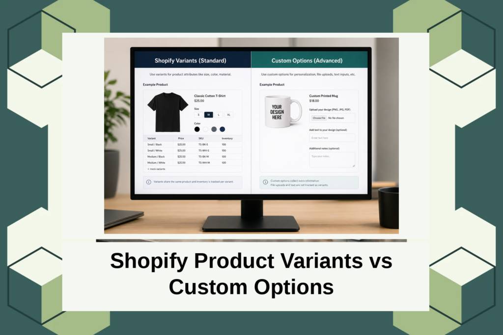 Shopify Product Variants vs Custom Options