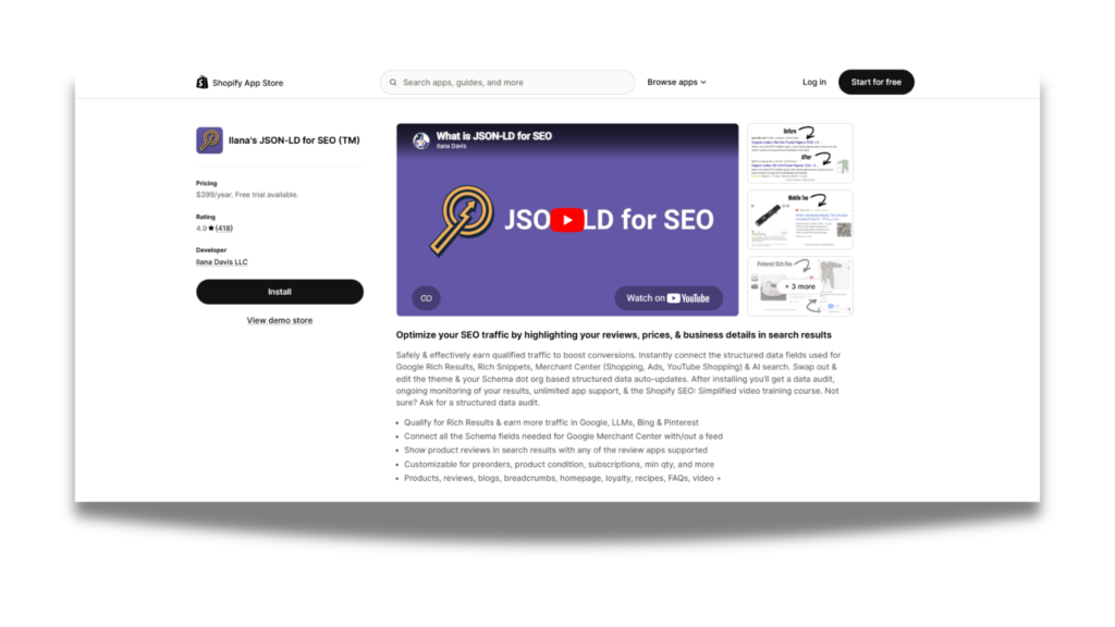 Ilana's JSON-LD for SEO
