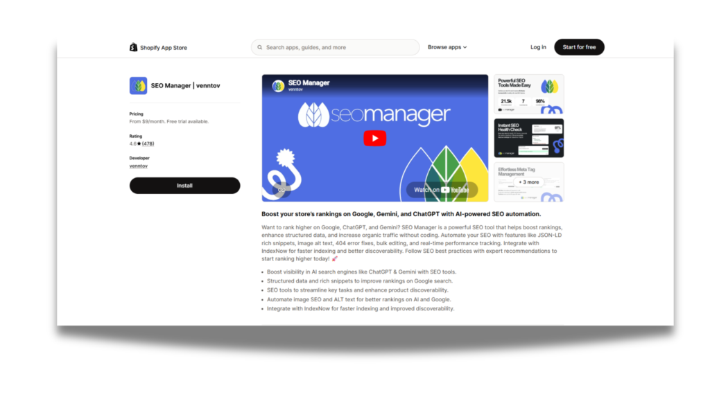 SEO Manager by Venntov