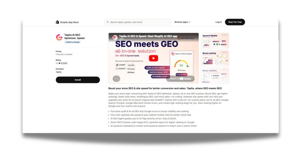 Tapita AI SEO Optimizer