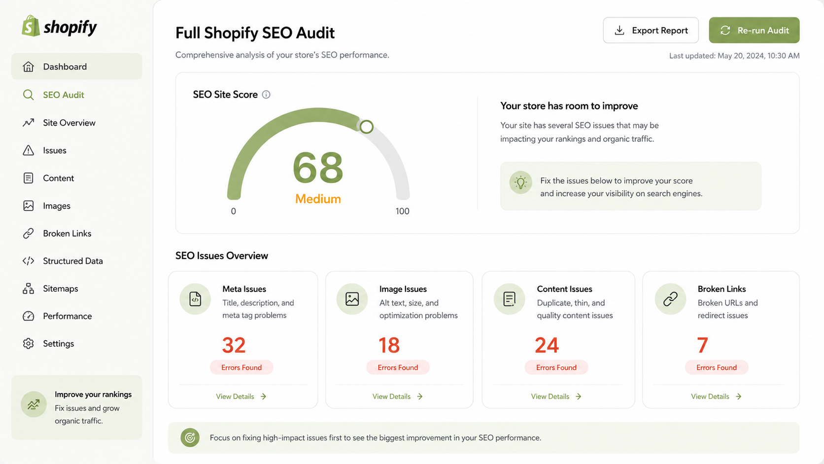 Start With a Full Shopify SEO Audit