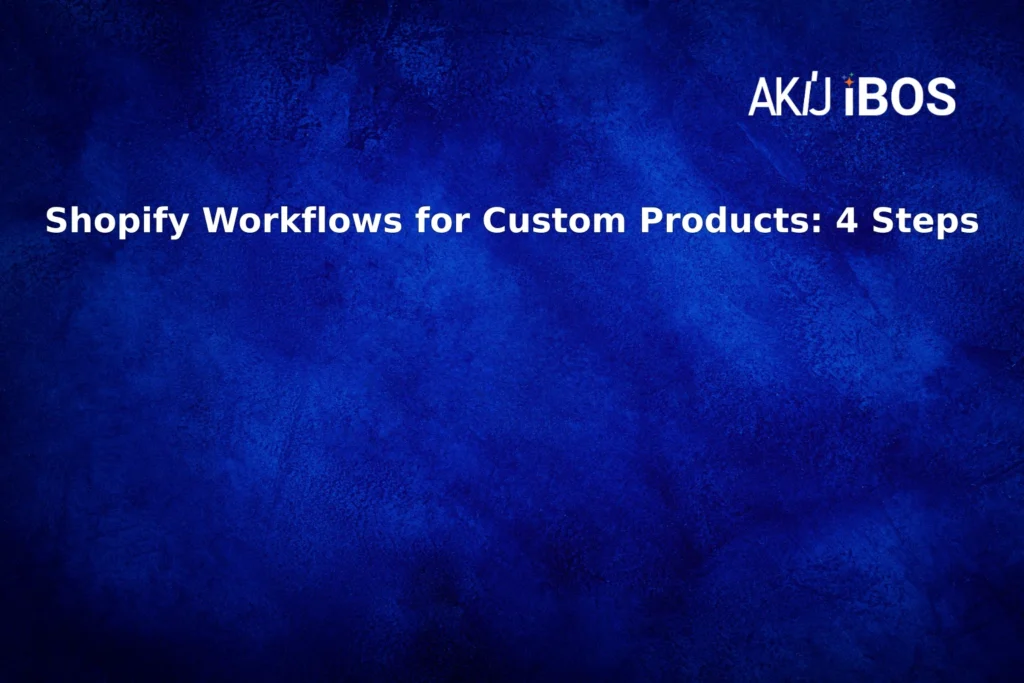 Shopify Workflows for Custom Products: 4 Steps
